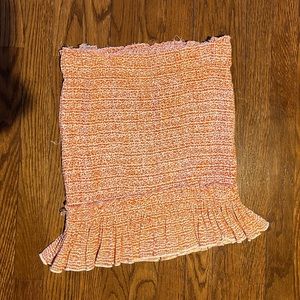 Elastic waist pencil skirt